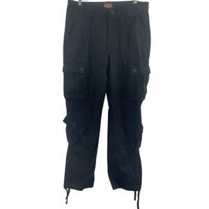 Matchpoint Men's XL Black Cargo Pants Cotton Blend Preowned